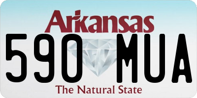 AR license plate 590MUA