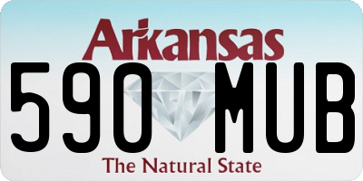 AR license plate 590MUB
