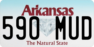 AR license plate 590MUD