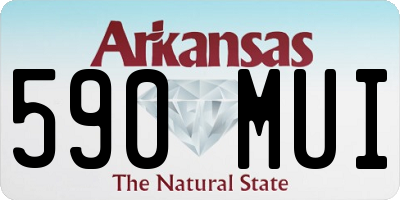 AR license plate 590MUI