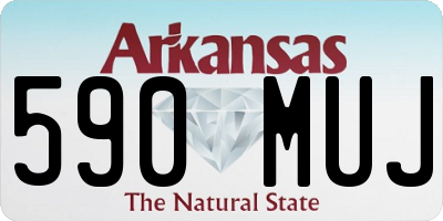 AR license plate 590MUJ