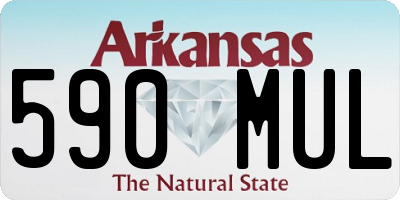 AR license plate 590MUL