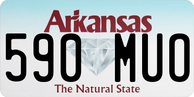 AR license plate 590MUO