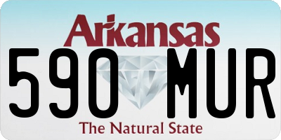 AR license plate 590MUR