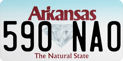 AR license plate 590NAO
