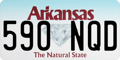 AR license plate 590NQD