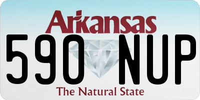 AR license plate 590NUP