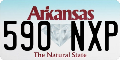 AR license plate 590NXP