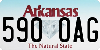 AR license plate 590OAG
