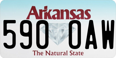AR license plate 590OAW