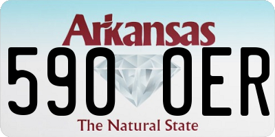 AR license plate 590OER