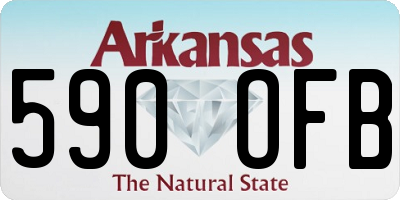 AR license plate 590OFB