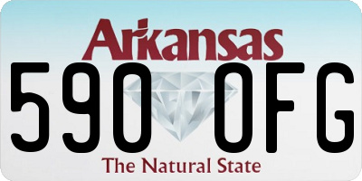 AR license plate 590OFG