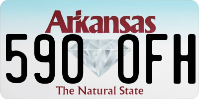 AR license plate 590OFH