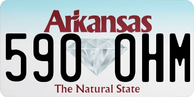 AR license plate 590OHM