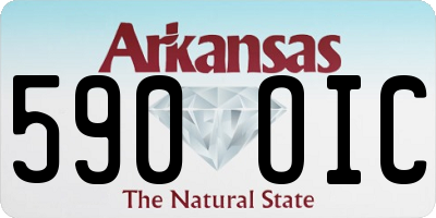 AR license plate 590OIC