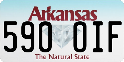 AR license plate 590OIF