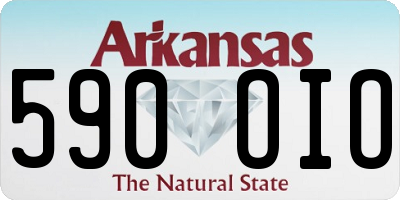 AR license plate 590OIO