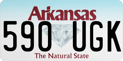 AR license plate 590UGK