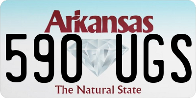 AR license plate 590UGS