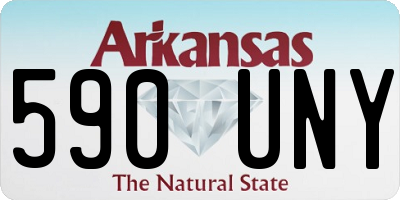 AR license plate 590UNY