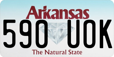 AR license plate 590UOK
