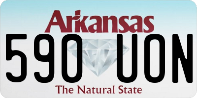 AR license plate 590UON