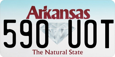 AR license plate 590UOT