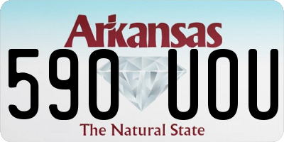 AR license plate 590UOU