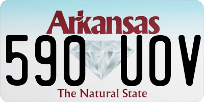 AR license plate 590UOV