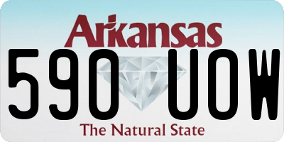 AR license plate 590UOW