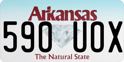 AR license plate 590UOX