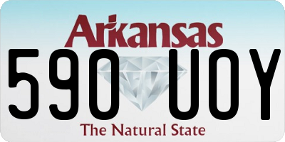 AR license plate 590UOY