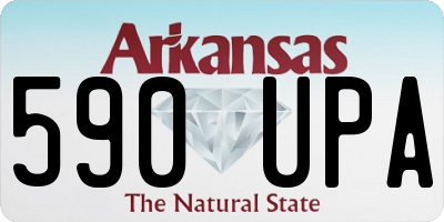 AR license plate 590UPA