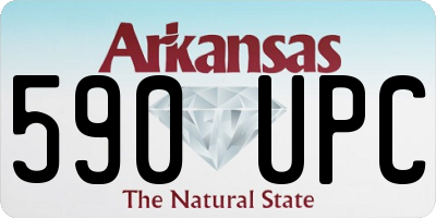 AR license plate 590UPC