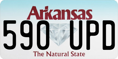 AR license plate 590UPD