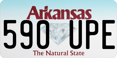 AR license plate 590UPE