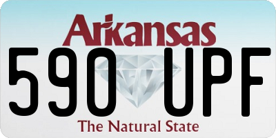 AR license plate 590UPF