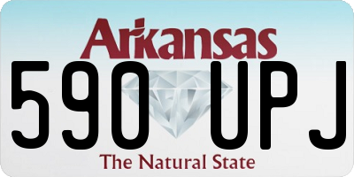 AR license plate 590UPJ