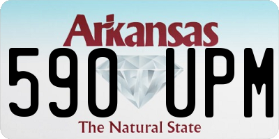 AR license plate 590UPM