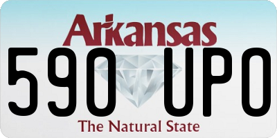 AR license plate 590UPO
