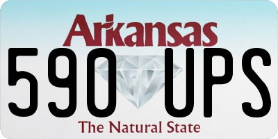 AR license plate 590UPS