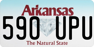 AR license plate 590UPU
