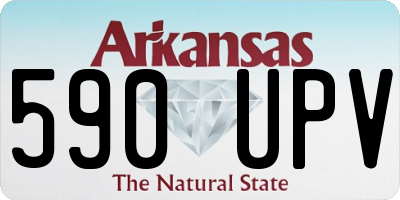 AR license plate 590UPV