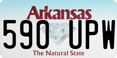 AR license plate 590UPW
