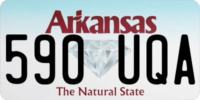 AR license plate 590UQA