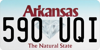 AR license plate 590UQI