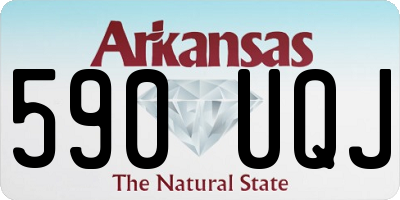 AR license plate 590UQJ