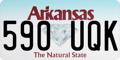 AR license plate 590UQK