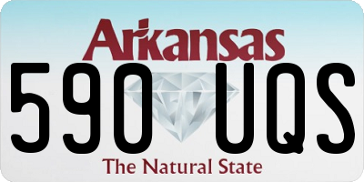 AR license plate 590UQS